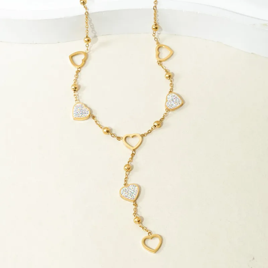 Collier en forme coeur